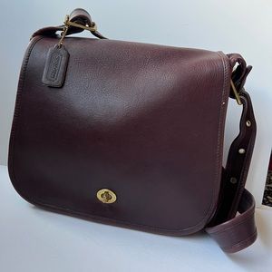 Coach Vintage Eggplant Burgundy Stewardess NYC